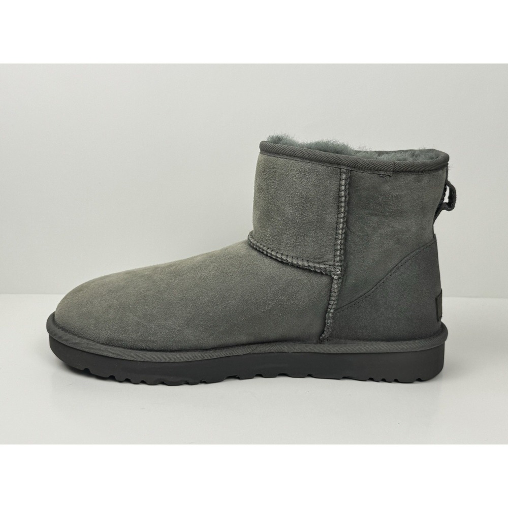 UGG Classic Mini II Sheepskin Wool Boots Women's Size 11 Grey W/1016222 - Picture 4 of 7